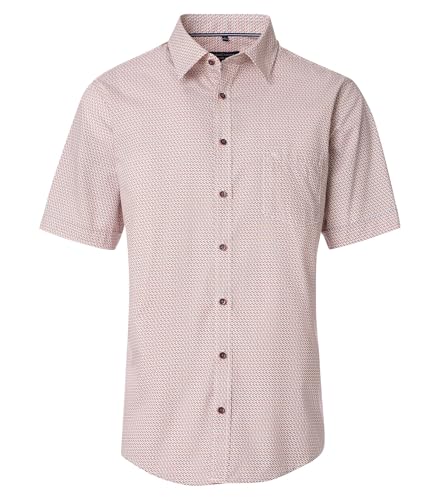 Casa Moda - Casual Fit - Herren Freizeithemd Kurzarm (954389400), Größe:XL, Farbe:Orange (450) von CASAMODA