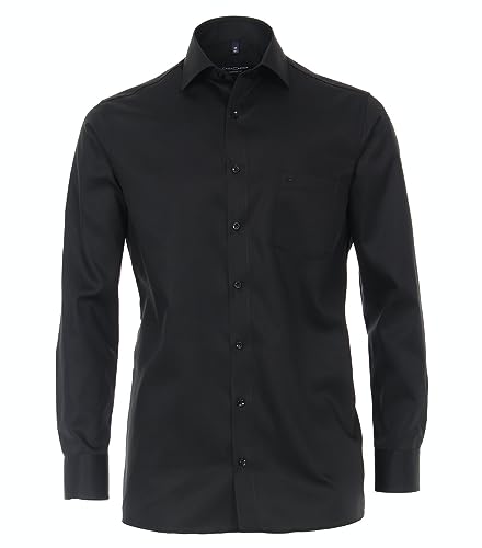 Casa Moda - Comfort Fit - Bügelfreies Herren Business Langarm Hemd mit extra Langen Arm (006882), Größe:54, Farbe:Schwarz (800) von CASAMODA
