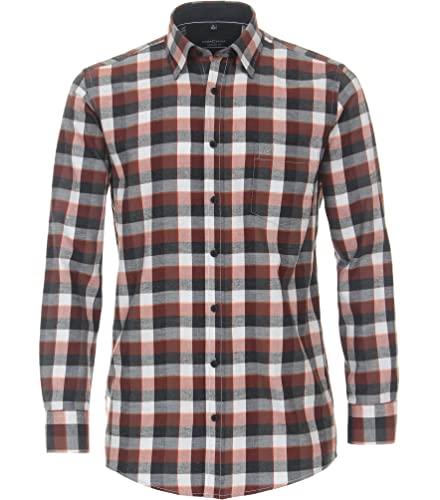 Casa Moda - Comfort Fit - Herren Flanell Freizeithemd (423977900), Größe:XL, Farbe:Anthrazit (750) von CASAMODA