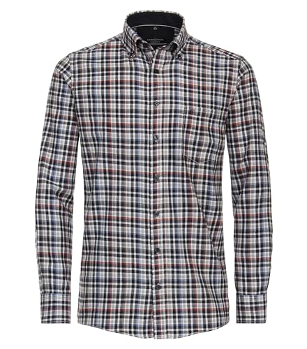 Casa Moda - Comfort Fit - Herren Freizeit Flanell Hemd Langarm (434175800), Größe:3XL, Farbe:Blau (101) von CASAMODA