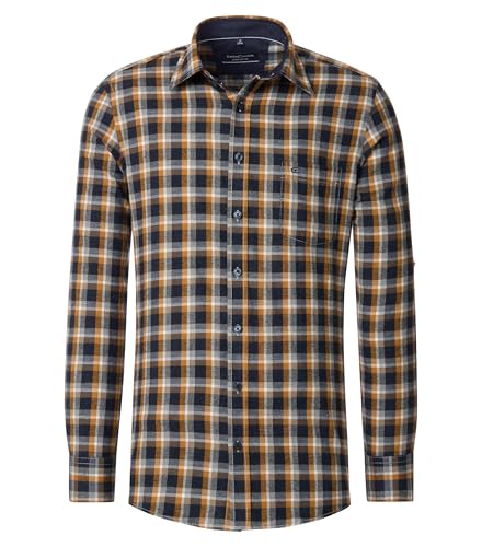 Casa Moda - Comfort Fit - Herren Freizeit Flanell Hemd Langarm (444345300), Größe:XL, Farbe:Blau (100) von CASAMODA