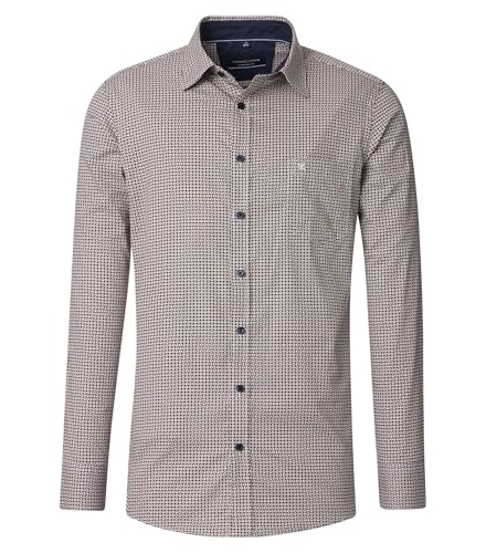 CASAMODA - Comfort Fit - Herren Freizeit Hemd Langarm (444345100), Größe:L, Farbe:Gelb (501) von CASAMODA