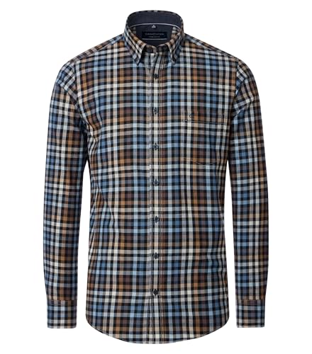 CASAMODA - Comfort Fit - Herren Freizeit Hemd Langarm (444375300), Größe:XXL, Farbe:Braun (200) von CASAMODA