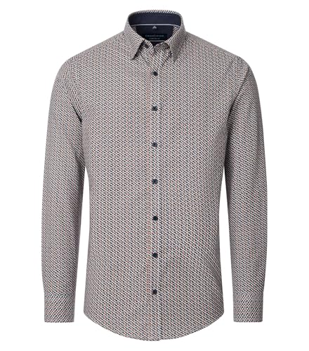 Casa Moda - Comfort Fit - Herren Freizeit Hemd Langarm (444375400), Größe:M, Farbe:Orange (450) von CASAMODA