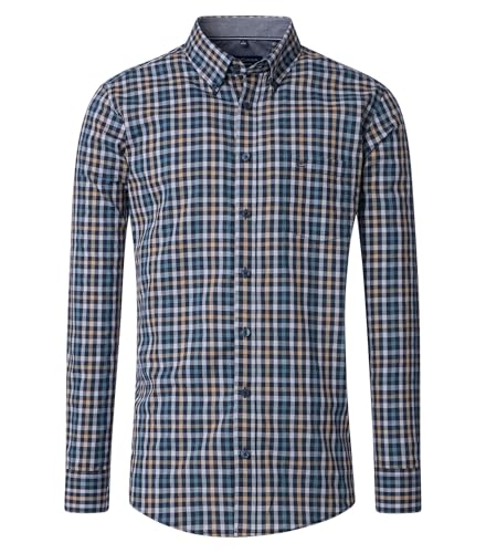 Casa Moda - Comfort Fit - Herren Freizeit Hemd Langarm (454421000), Größe:5XL, Farbe:Aqua bis Petrol (150) von CASAMODA