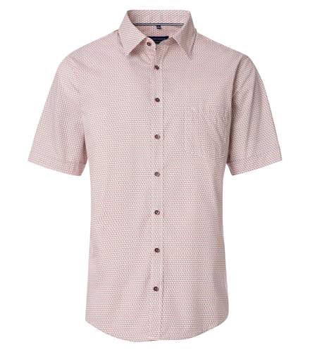 Casa Moda - Comfort Fit - Herren Freizeithemd Kurzarm (954421200), Größe:L, Farbe:Rot (450) von CASAMODA