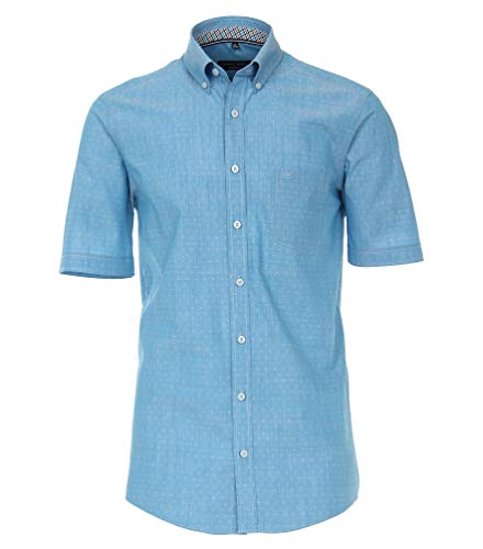 Casa Moda - Comfort Fit - Herren kurzrarm Freizeit Hemd mit Button Down Kragen (903444500), Farbe:Türkis (350), Größe:M von CASAMODA