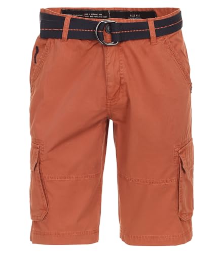 Casa Moda - Herren Bermuda Cargo mit Gürtel (544195700), Größe:32, Farbe:Orange (498) von CASAMODA