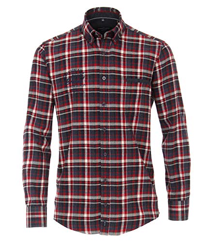 CASAMODA Freizeithemden kariert Casual Fit Rot M von CASAMODA