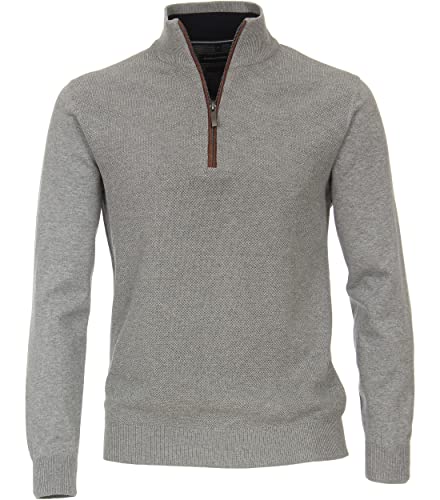 Casamaoda Strick Troyer 100% Baumwolle Farbe hellgrau Größe L von CASAMODA