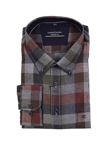 Flanellhemd Langarm in XXL Größen von Casa Moda grün kariert, Größe:3XL Flanellhemd Langarm in XXL Größen von Casa Moda grün kariert, Größe:3XL von CASAMODA
