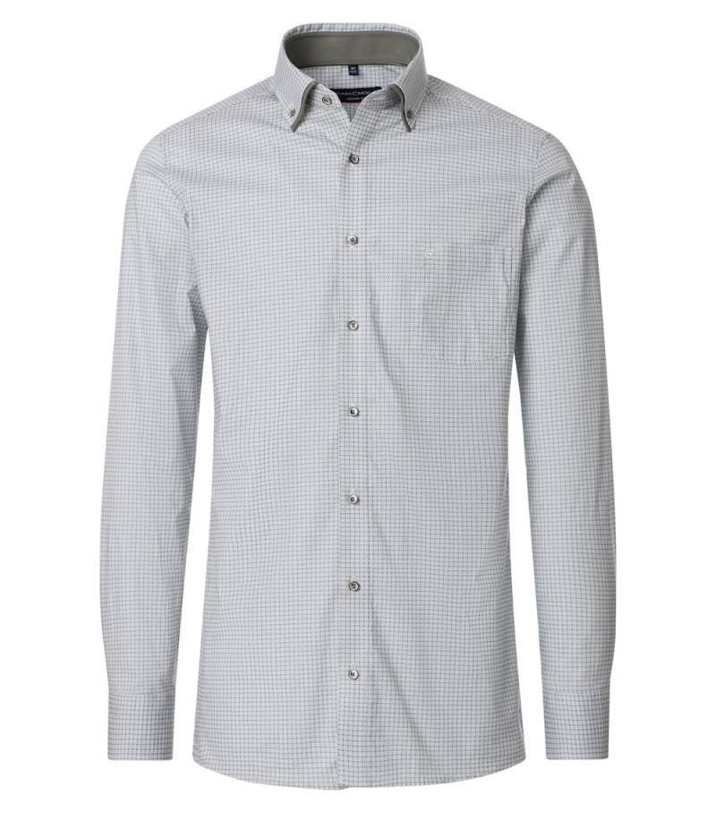 Große Größen Businesshemd Print Modern Fit, Herren, türkis, Größe: 54, Baumwolle, Happy Size DE Men von CASAMODA