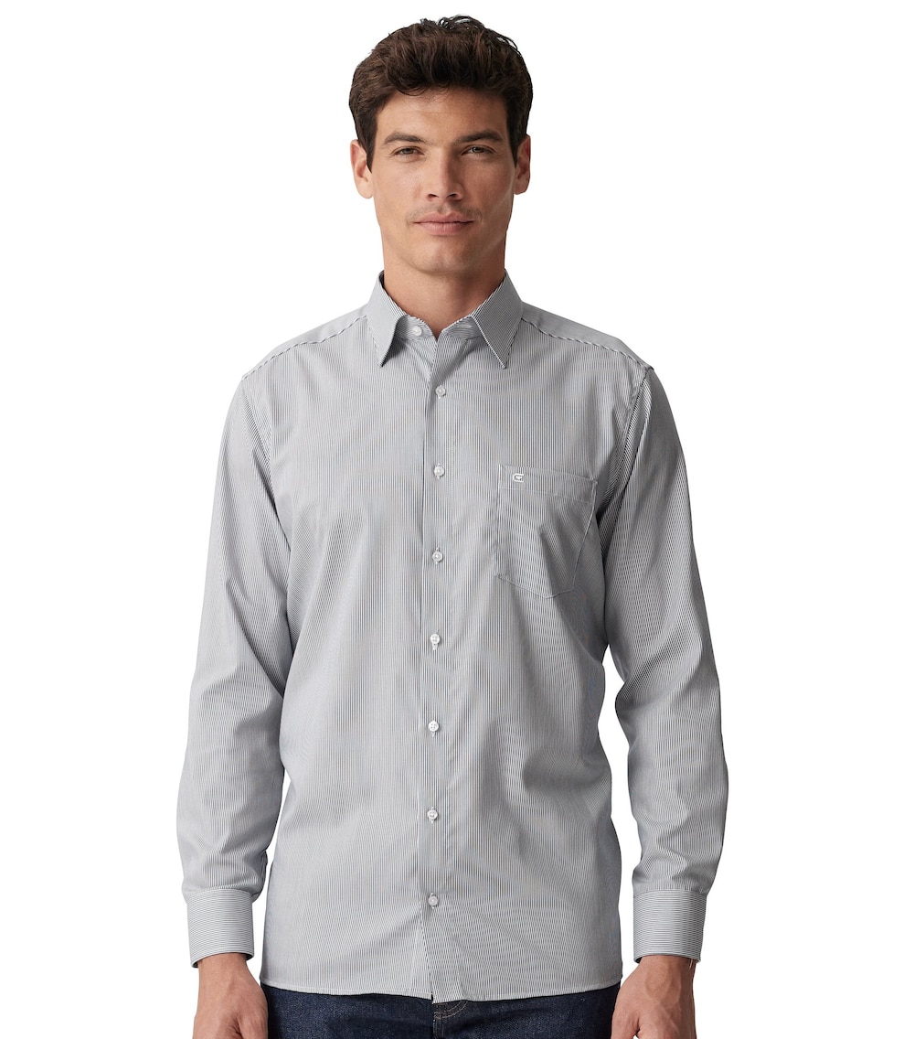 Große Größen Businesshemd gestreift Comfort Fit, Herren, blau, Größe: 74, Baumwolle, Happy Size DE Men Große Größen Businesshemd gestreift Comfort Fit, Herren, blau, Größe: 74, Baumwolle, Happy Size DE Men von CASAMODA