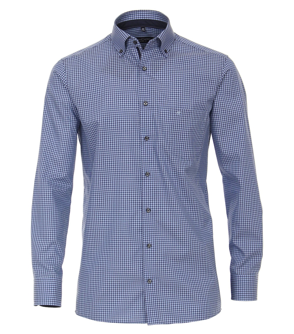 Große Größen Businesshemd kariert Comfort Fit, Herren, blau, Größe: 72, Baumwolle, Happy Size Men Große Größen Businesshemd kariert Comfort Fit, Herren, blau, Größe: 72, Baumwolle, Happy Size Men von CASAMODA