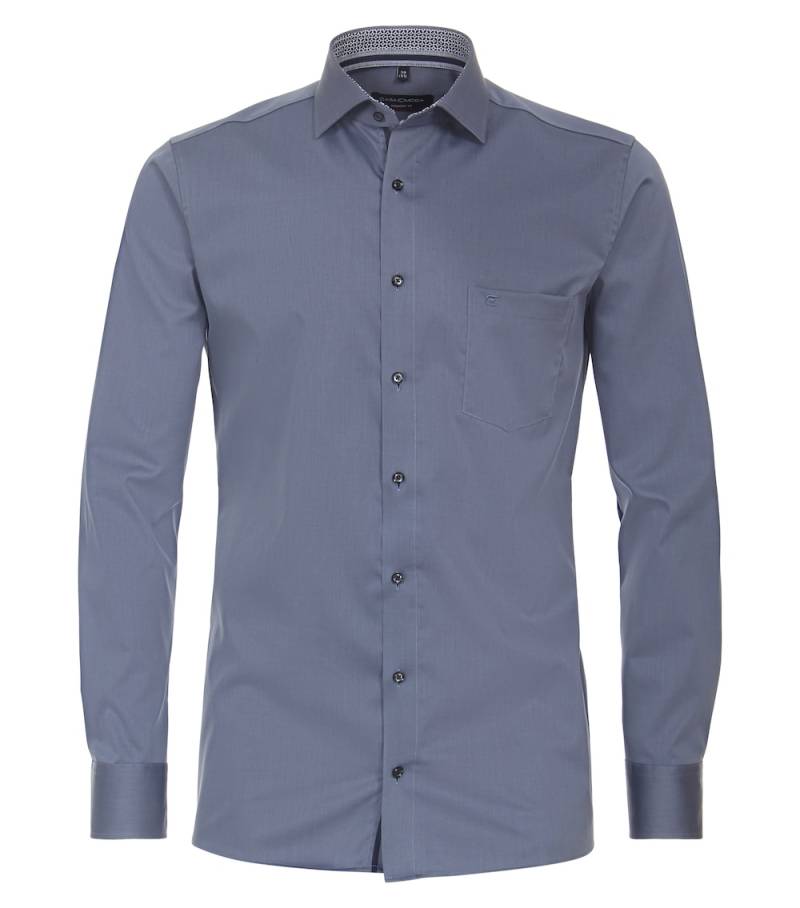 Große Größen Businesshemd uni Modern Fit, Herren, blau, Größe: 54, Baumwolle, Happy Size DE Men von CASAMODA
