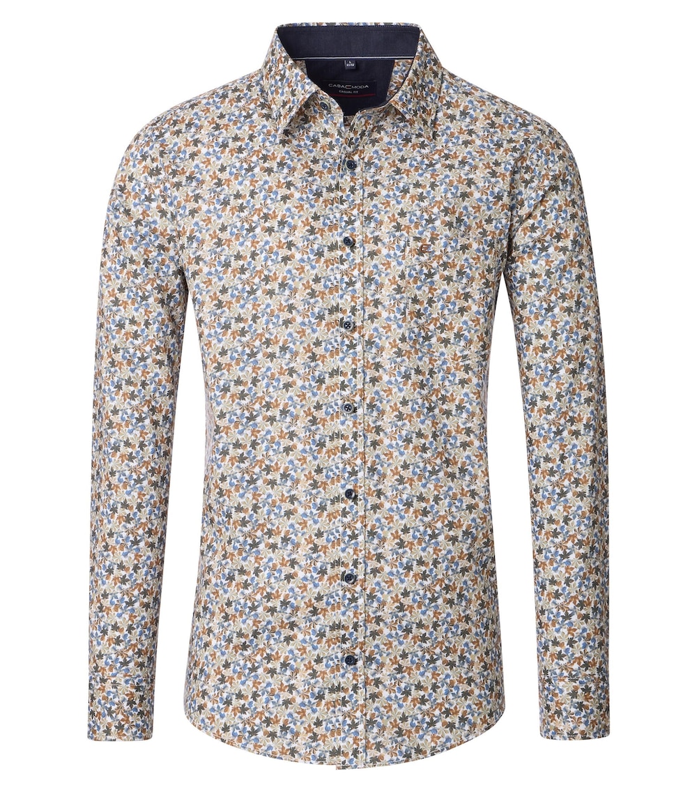 Große Größen Freizeithemd Print Casual Fit, Herren, braun, Größe: 3XL, Baumwolle, Happy Size Men Große Größen Freizeithemd Print Casual Fit, Herren, braun, Größe: 3XL, Baumwolle, Happy Size Men von CASAMODA