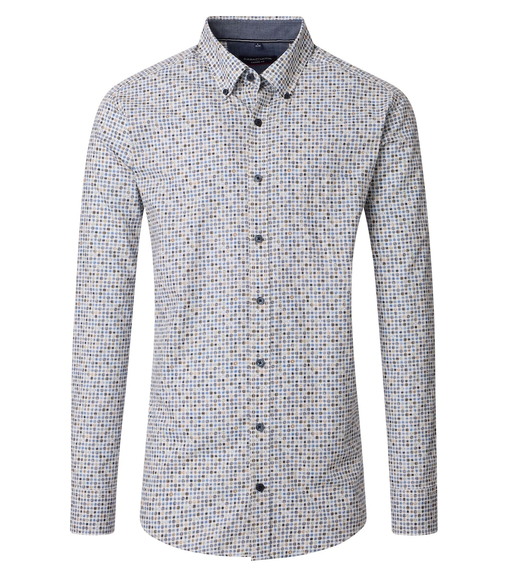 Große Größen Freizeithemd Print Casual Fit, Herren, braun, Größe: 6XL, Baumwolle, Happy Size Men Große Größen Freizeithemd Print Casual Fit, Herren, braun, Größe: 6XL, Baumwolle, Happy Size Men von CASAMODA