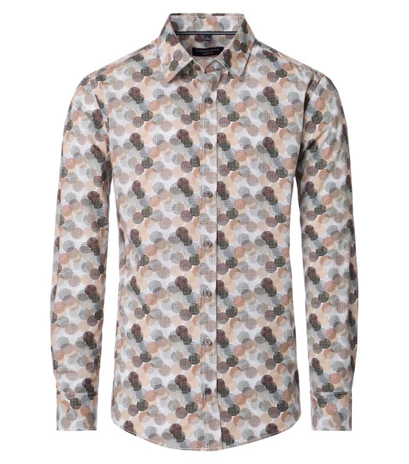 Große Größen Freizeithemd Print Casual Fit, Herren, braun, Größe: 7XL, Baumwolle, Happy Size DE Men von CASAMODA