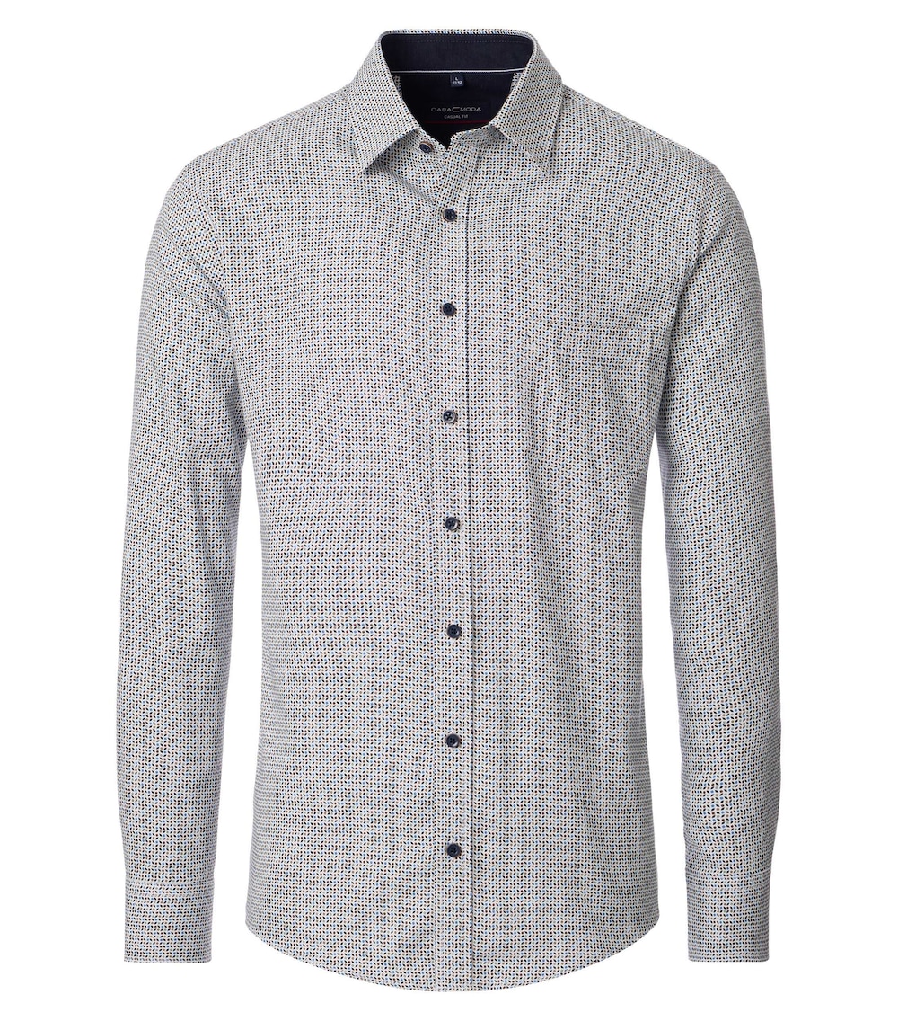 Große Größen Freizeithemd Print Casual Fit, Herren, grün, Größe: XXL, Baumwolle, Happy Size DE Men von CASAMODA