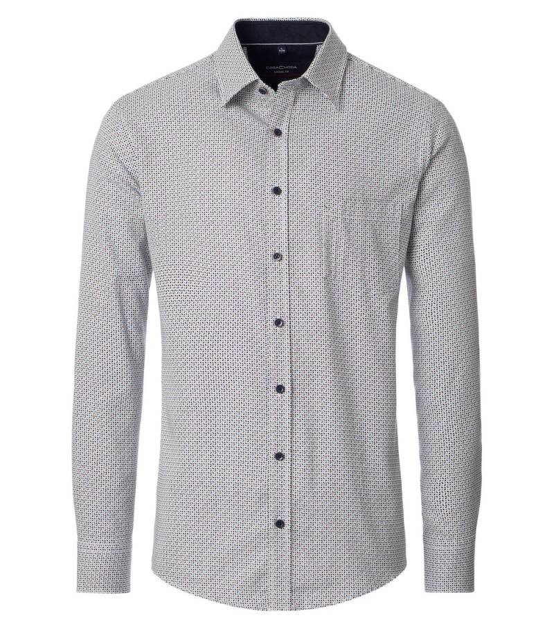 Große Größen Freizeithemd Print Casual Fit, Herren, grün, Größe: XXL, Baumwolle, Happy Size DE Men von CASAMODA