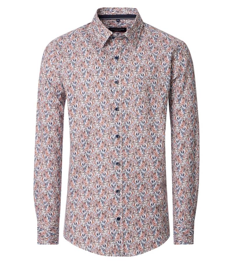 Große Größen Freizeithemd Print Casual Fit, Herren, rot, Größe: 6XL, Baumwolle, Happy Size DE Men von CASAMODA