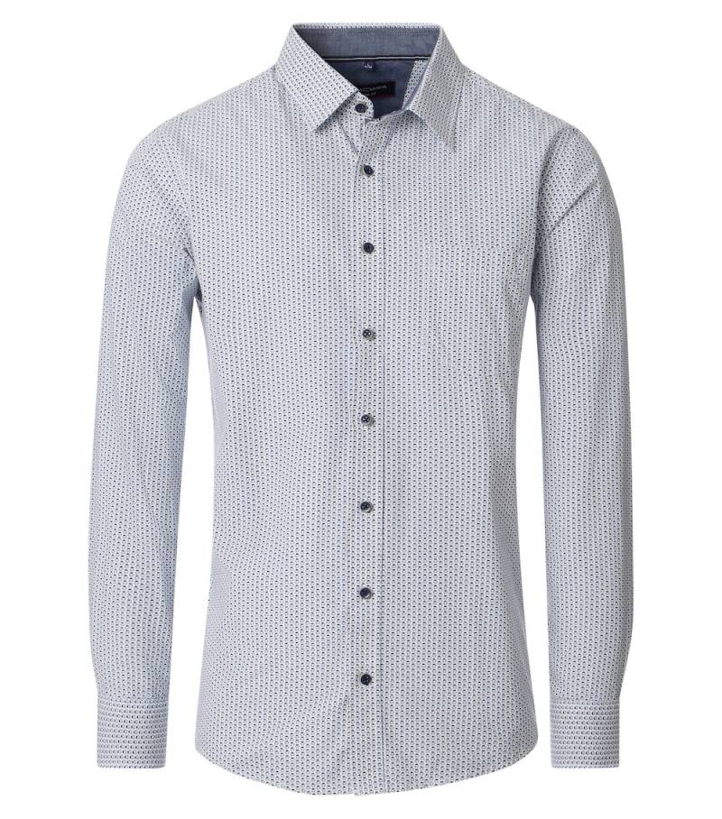 Große Größen Freizeithemd Print Casual Fit, Herren, türkis, Größe: XXL, Baumwolle, Happy Size DE Men von CASAMODA