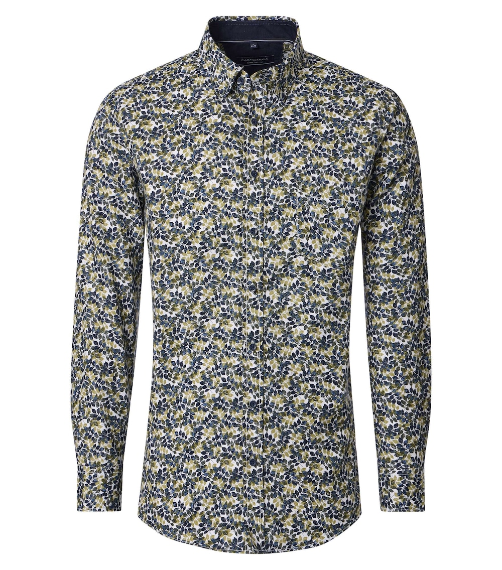 Große Größen Freizeithemd Print Comfort Fit, Herren, türkis, Größe: XXL, Baumwolle, Happy Size DE Men von CASAMODA