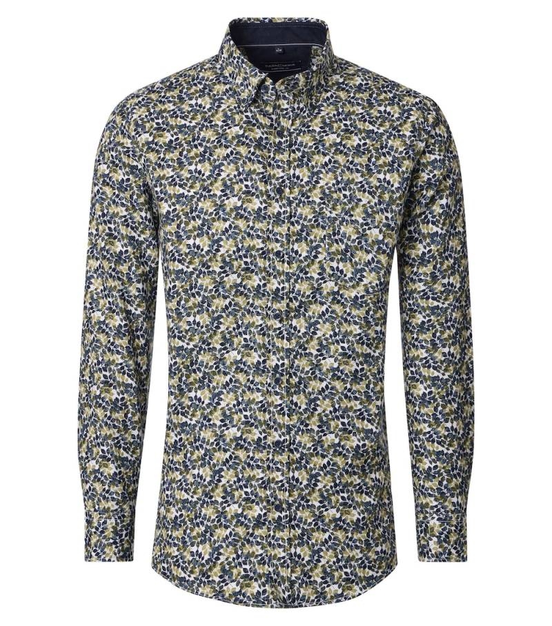 Große Größen Freizeithemd Print Comfort Fit, Herren, türkis, Größe: XXL, Baumwolle, Happy Size DE Men von CASAMODA