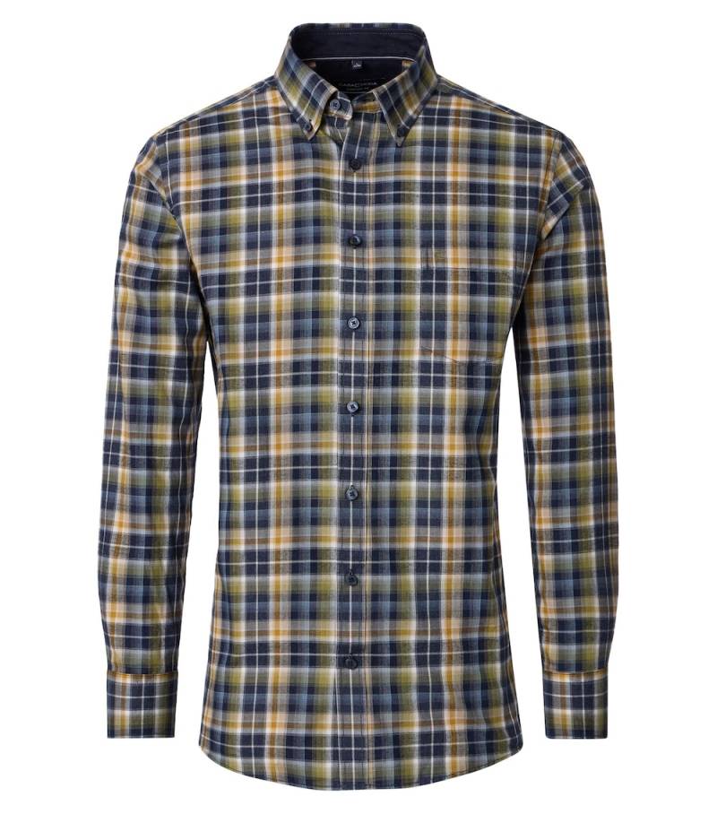 Große Größen Freizeithemd kariert Comfort Fit, Herren, blau, Größe: XL, Baumwolle, Happy Size DE Men von CASAMODA