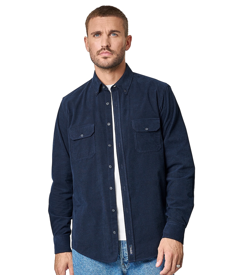 Große Größen Freizeithemd uni Casual Fit, Herren, grau, Größe: 3XL, Baumwolle, Happy Size DE Men von CASAMODA