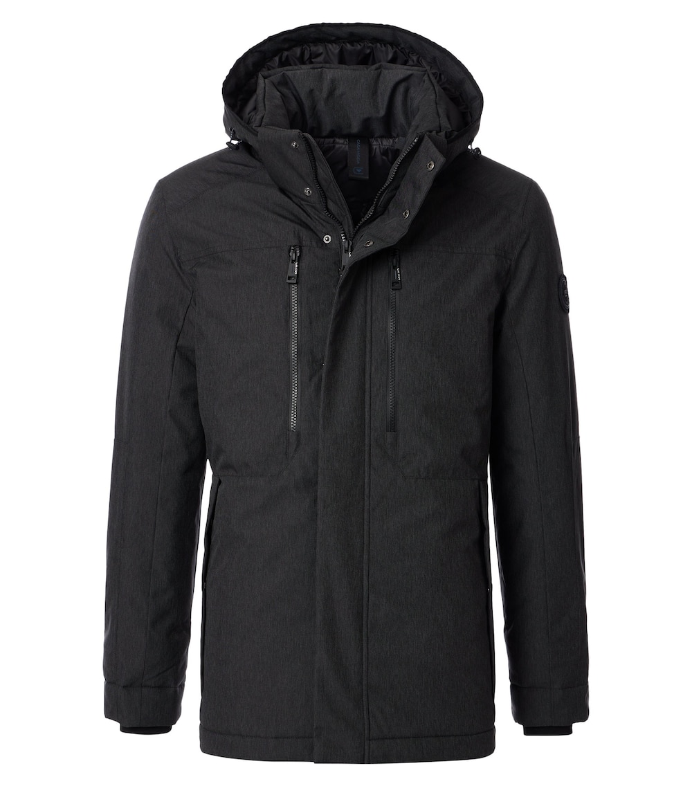 Große Größen Funktionsjacke uni, Herren, schwarz, Größe: XXL, Polyester, Happy Size DE Men von CASAMODA