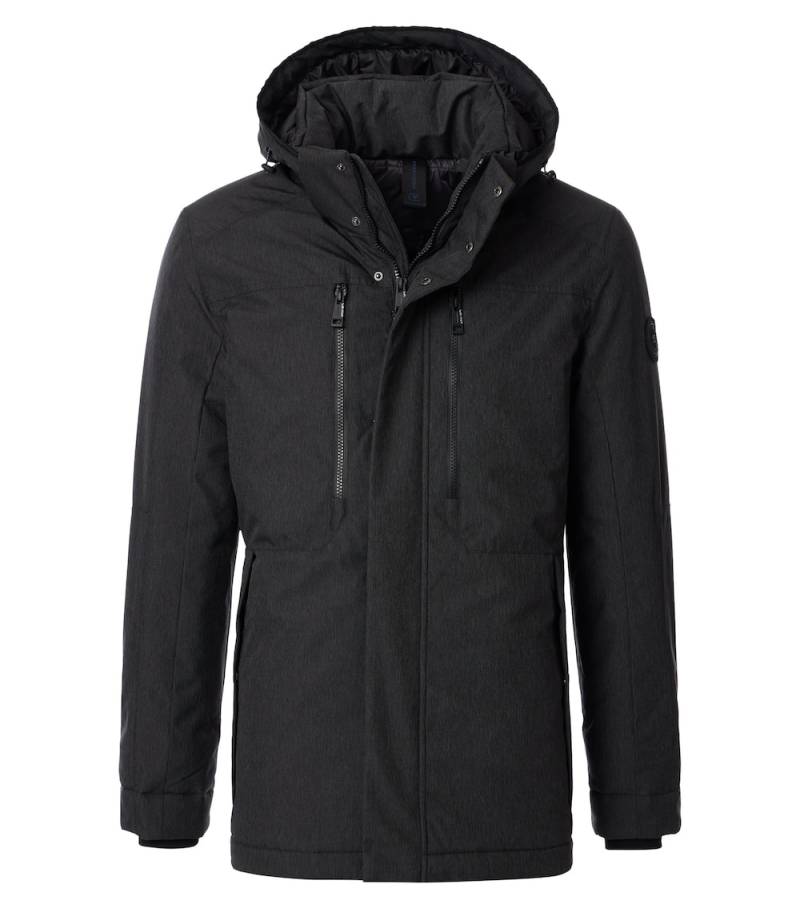 Große Größen Funktionsjacke uni, Herren, schwarz, Größe: XXL, Polyester, Happy Size DE Men von CASAMODA
