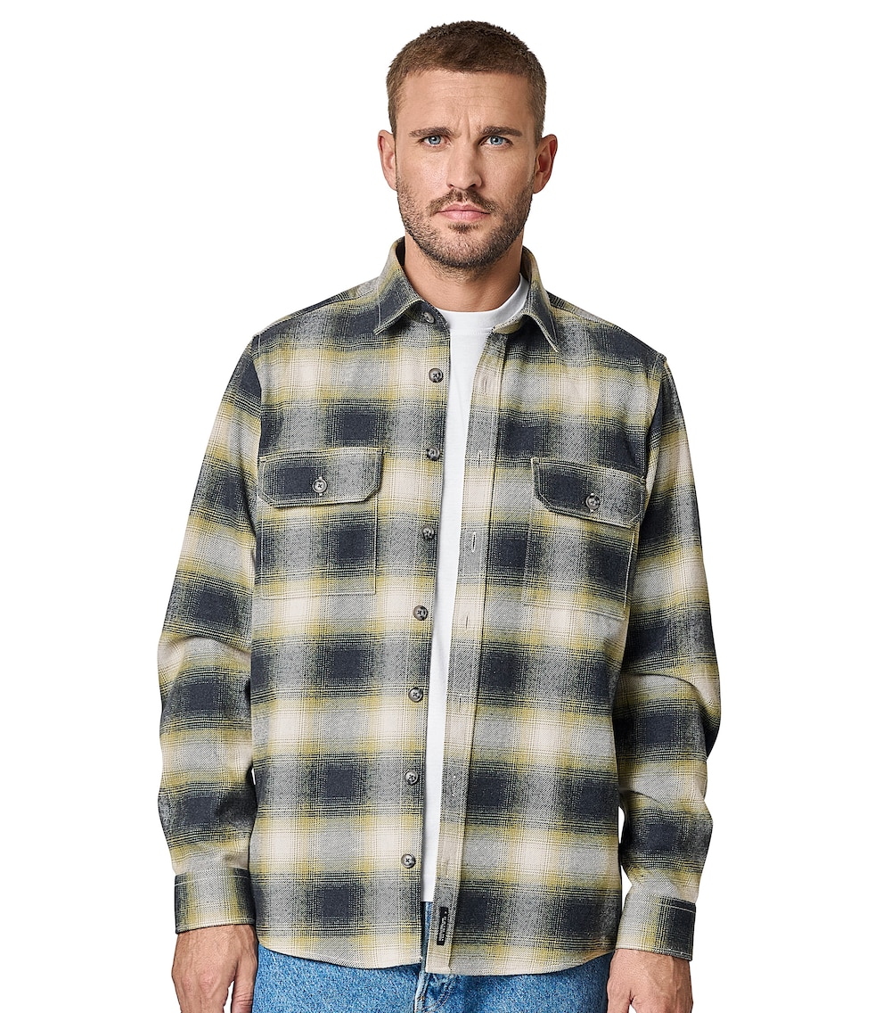 Große Größen Hemdjacke kariert Casual Fit, Herren, türkis, Größe: 5XL, Baumwolle, Happy Size DE Men von CASAMODA