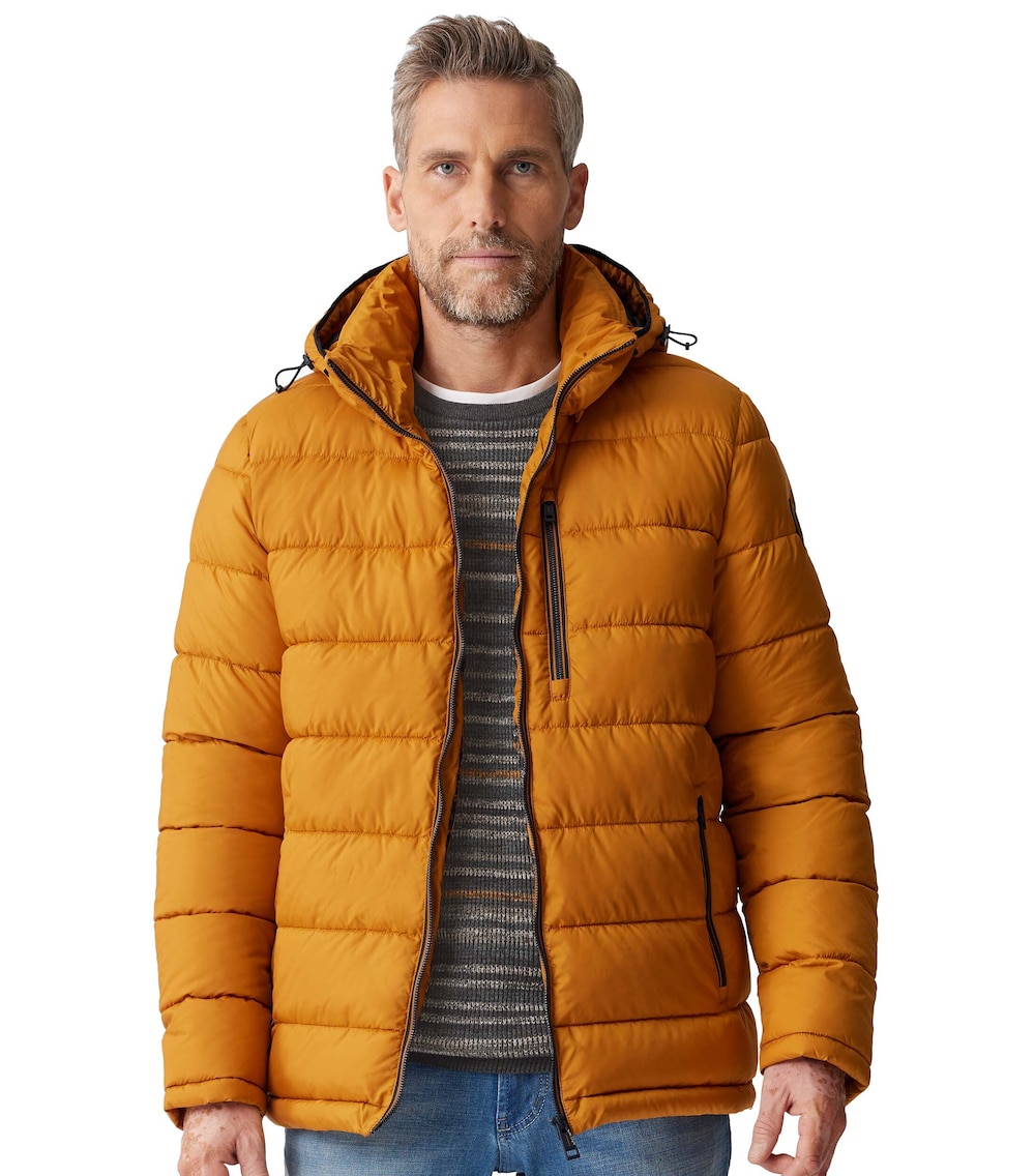 Große Größen Jacke uni, Herren, gelb, Größe: XL, Polyester, Happy Size DE Men von CASAMODA