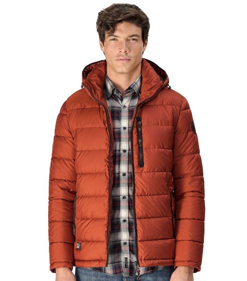 Große Größen Jacke uni, Herren, orange, Größe: 3XL, Polyester, Happy Size DE Men von CASAMODA