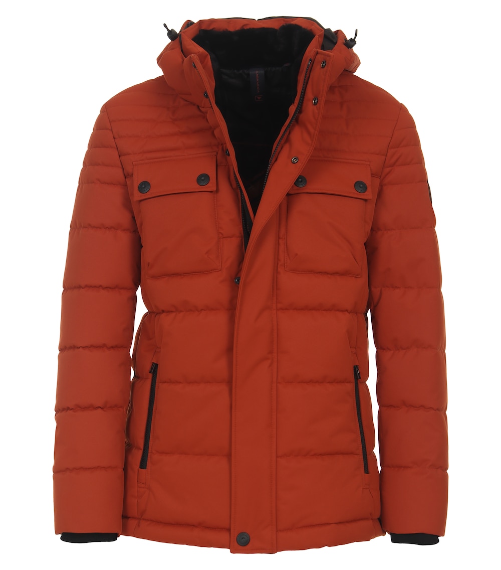 Große Größen Jacke uni, Herren, orange, Größe: 5XL, Polyester, Happy Size DE Men von CASAMODA