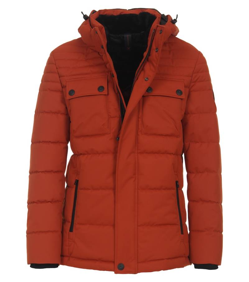 Große Größen Jacke uni, Herren, orange, Größe: XXL, Polyester, Happy Size DE Men von CASAMODA