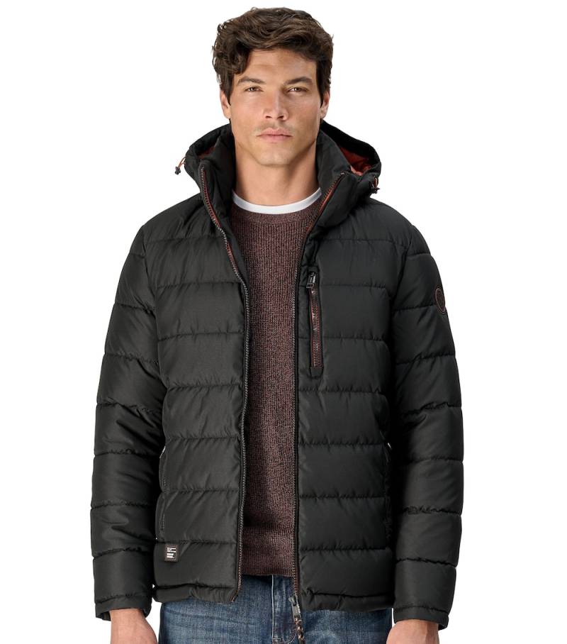 Große Größen Jacke uni, Herren, schwarz, Größe: XL, Polyester, Happy Size DE Men von CASAMODA