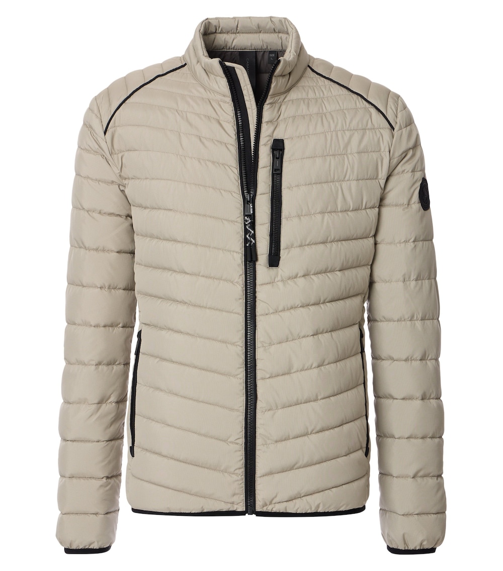 Große Größen Jacke uni, Herren, weiß, Größe: L, Polyester, Happy Size DE Men von CASAMODA