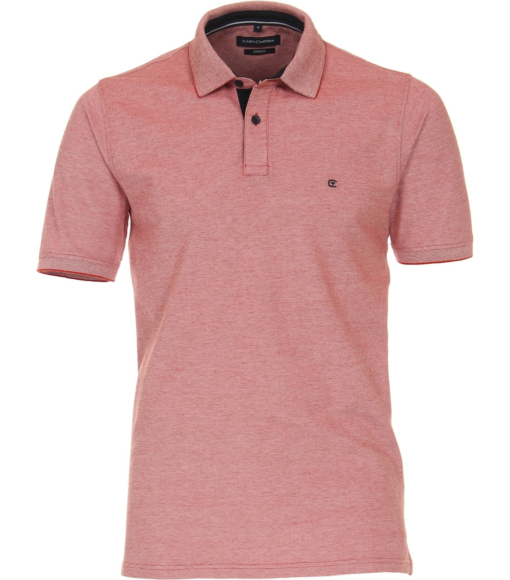 Große Größen Polo-Shirt uni, Herren, orange, Größe: 6XL, Baumwolle, Happy Size DE Men von CASAMODA