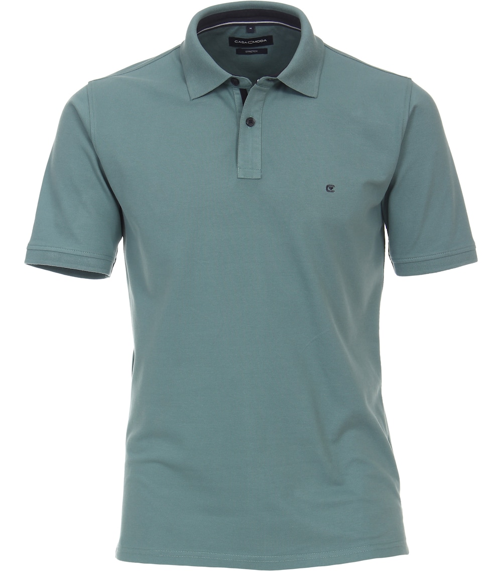 Große Größen Polo-Shirt uni, Herren, türkis, Größe: 6XL, Baumwolle, Happy Size DE Men von CASAMODA