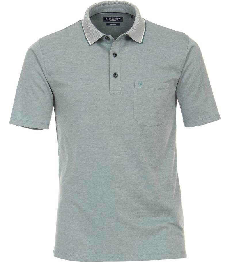 Große Größen Polo-Shirt uni, Herren, türkis, Größe: 6XL, Baumwolle/Polyester, Happy Size DE Men von CASAMODA