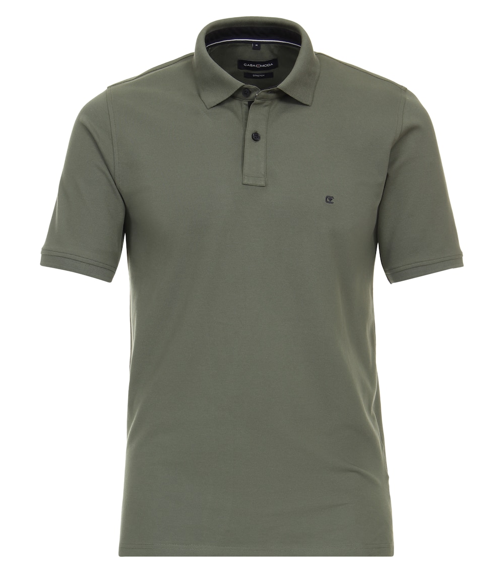 Große Größen Polo-Shirt uni, Herren, türkis, Größe: L, Baumwolle, Happy Size DE Men von CASAMODA