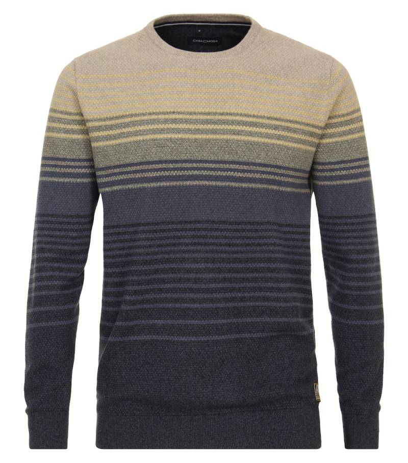 Große Größen Pullover gestreift, Herren, blau, Größe: XXL, Baumwolle/Synthetische Fasern, Happy Size DE Men von CASAMODA