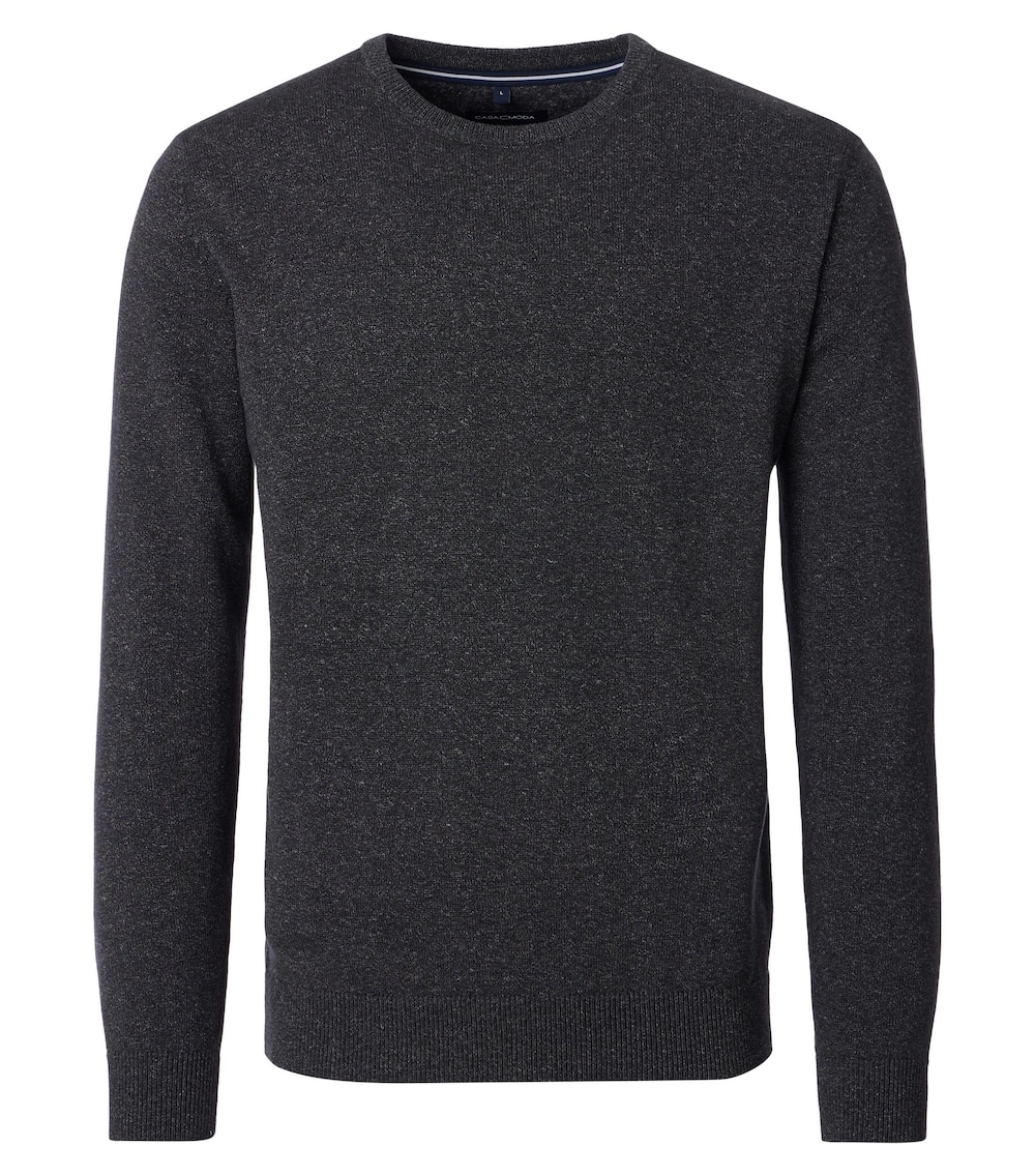 Große Größen Pullover uni, Herren, braun, Größe: 3XL, Baumwolle, Happy Size DE Men von CASAMODA