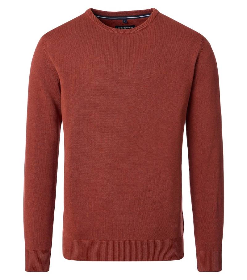 Große Größen Pullover uni, Herren, orange, Größe: XL, Baumwolle, Happy Size DE Men von CASAMODA