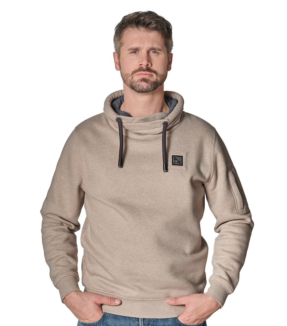 Große Größen Pullover uni Basic Circular Knit, Herren, orange, Größe: 3XL, Baumwolle/Polyester, Happy Size DE Men von CASAMODA