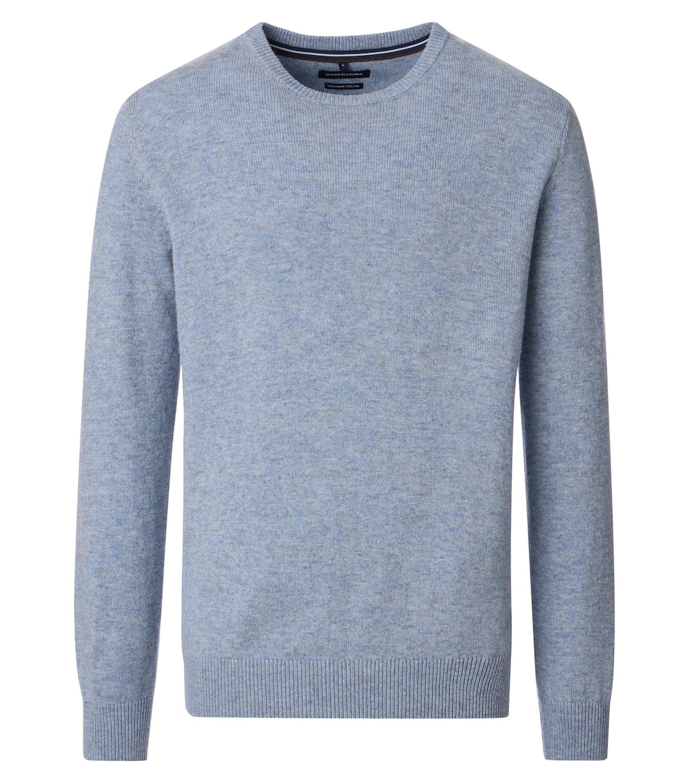 Große Größen Pullover uni, Herren, blau, Größe: 6XL, Nylon, Happy Size DE Men von CASAMODA