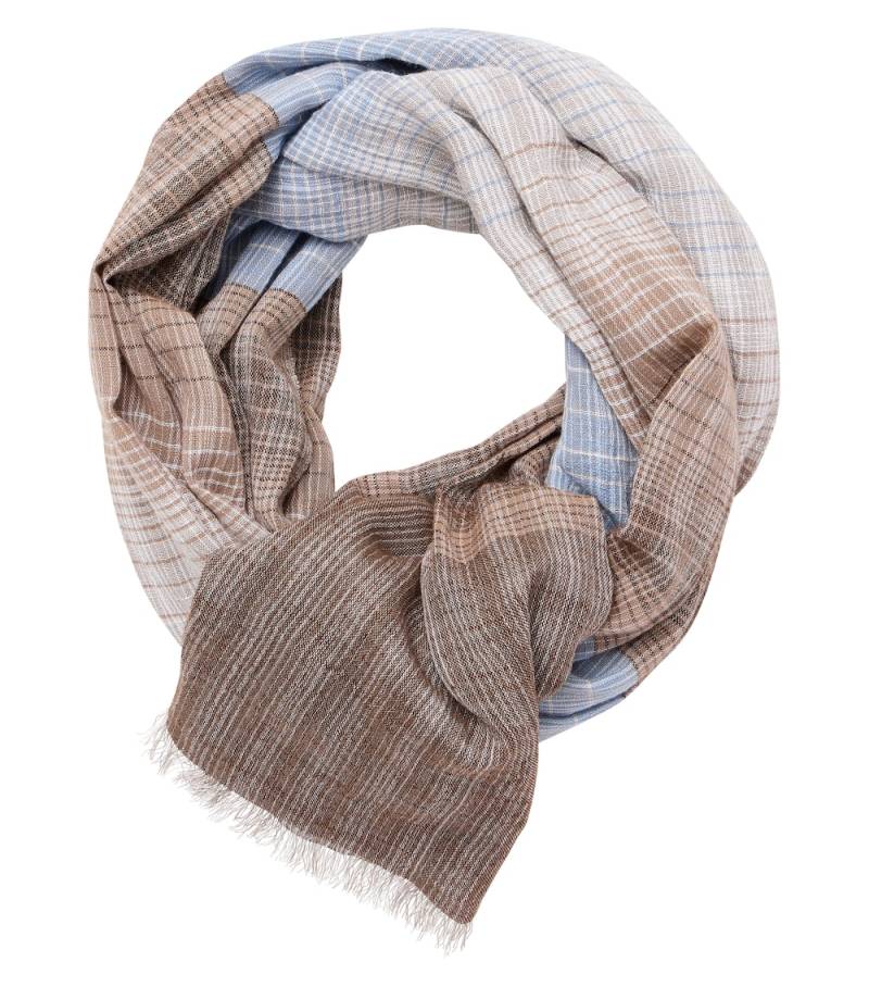 Große Größen Schal uni, Herren, braun, Größe: One Size, Baumwolle, Happy Size DE Men von CASAMODA