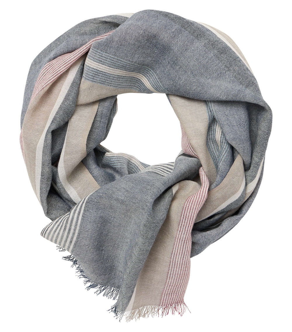 Große Größen Schal uni, Herren, grau, Größe: One Size, Baumwolle, Happy Size DE Men von CASAMODA